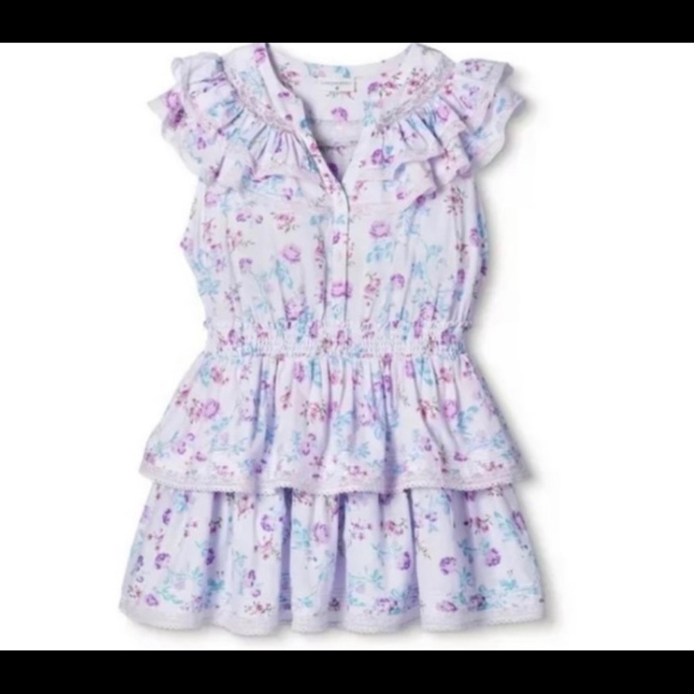 Loveshackfancy collab ruffle dress